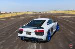 Audi R8 V10 on Blue Vossen Wheels (HC-1) 2017 года